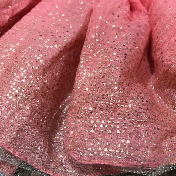 New Oh Baby Frill Tutu Pink and Gold Elastic Waist Kid Toddler - Picture 5 of 10